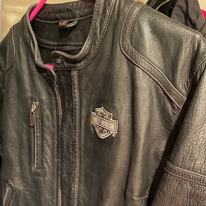 Ladies leather Harley Davidson riding jacket